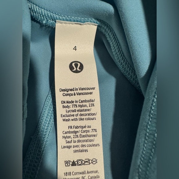 New Wunder Train 28” High rise Tight blue leggings size 4 WBLE full length - Picture 5 of 7